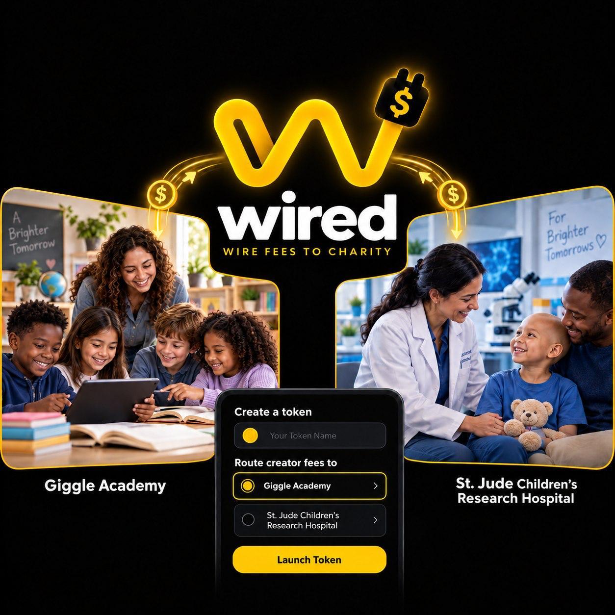 WIRED routes creator fees to Giggle Academy and St. Jude Children’s Research Hospital